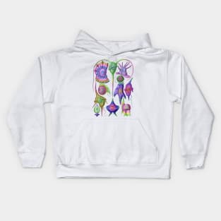 Ernst Haeckel Pastel  Rainbow  Peridinea Kids Hoodie